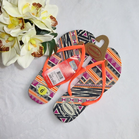 *NWT*   Havaianas Aztec Flip Flop Size US 9/10 - Picture 2 of 6